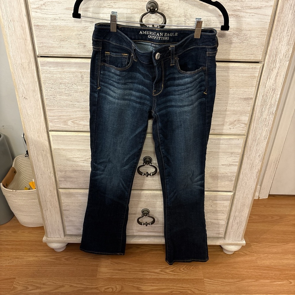 American Eagle Outfitters Women's Deep Indigo Boot Cut Jeans